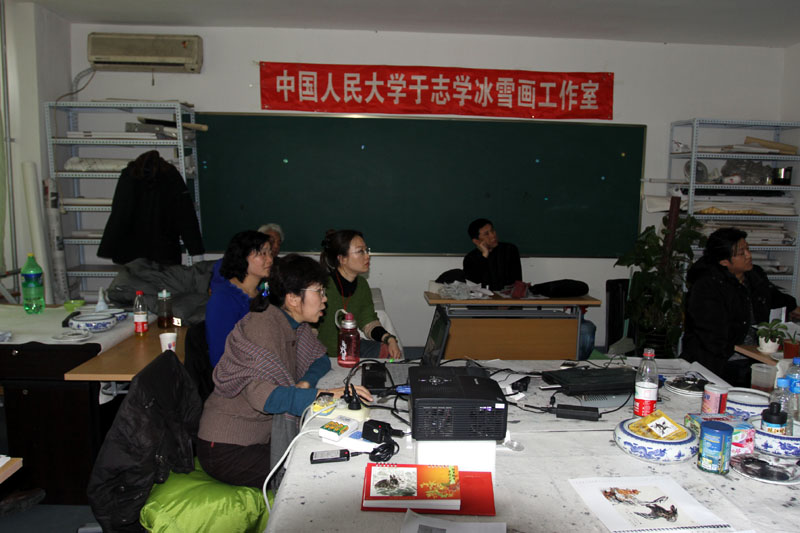 工作室助教卢平讲授俄罗斯风景画