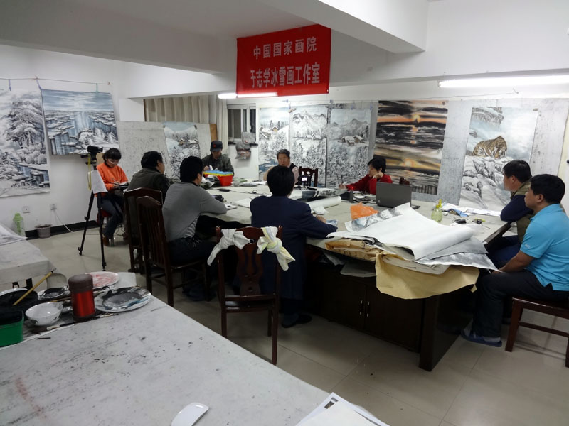 导师于志学讲课