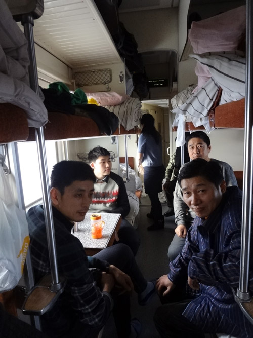 在俄罗斯的火车上