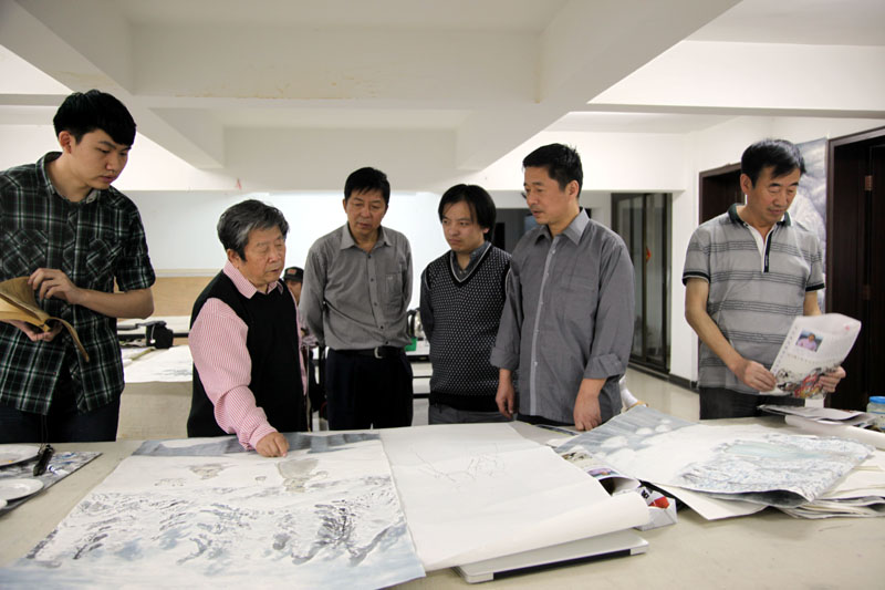 于老师在延庆指导毕业创作