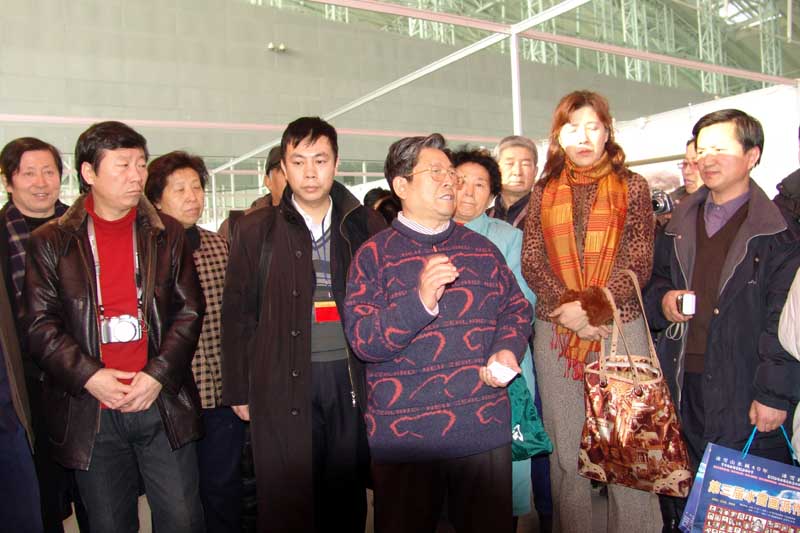 于志学在冰雪画派四届展上点评参展作品