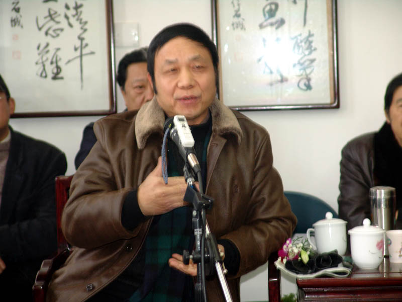 安徽省美协副主席朱秀坤发言