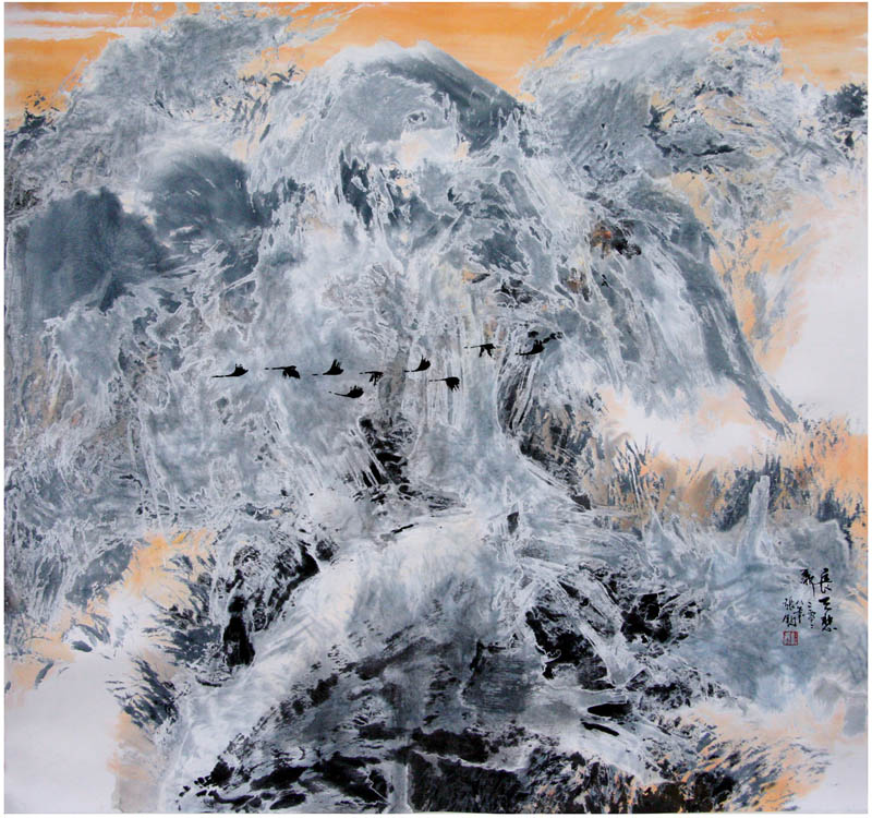 张军 冰河系列 68x68 2008年