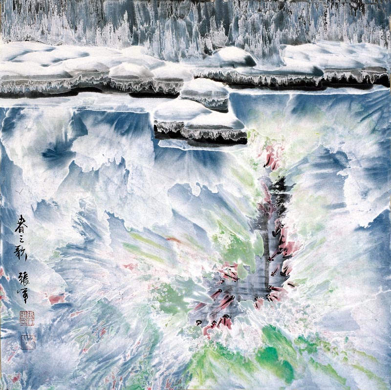 张军 春之歌 68×68 2010年