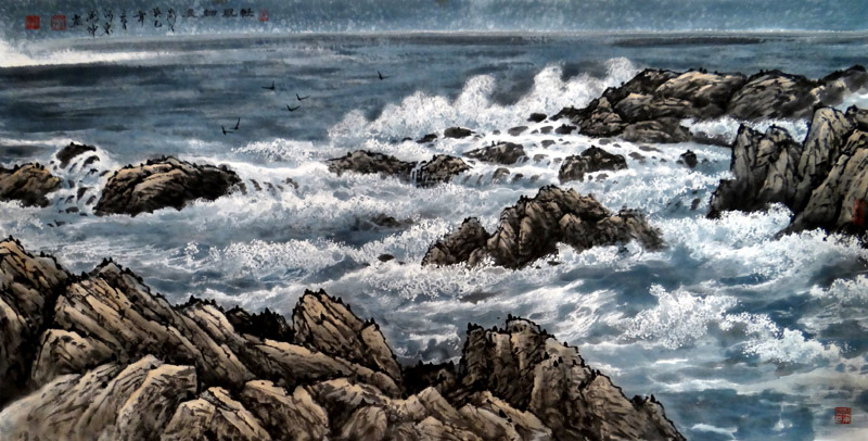 清风细浪(138×69cm)