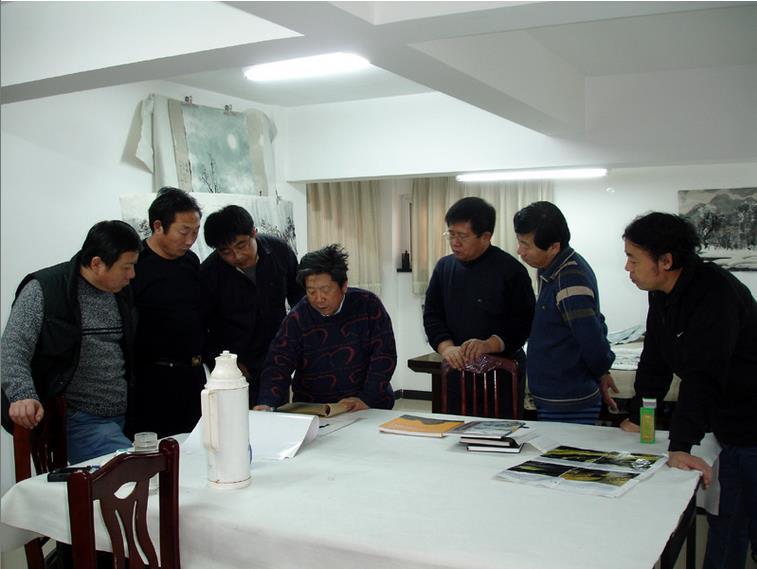 2008年1月导师于志学在北京延庆冰雪画派教学基地教学