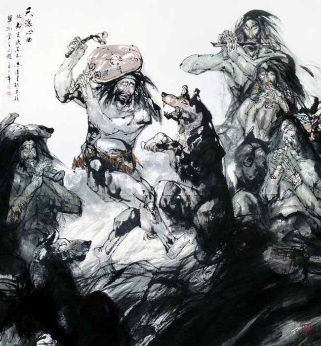 天缘心曲 136x136cm 2001年