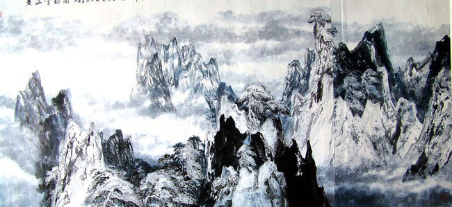 2002年 黄山雪韵图